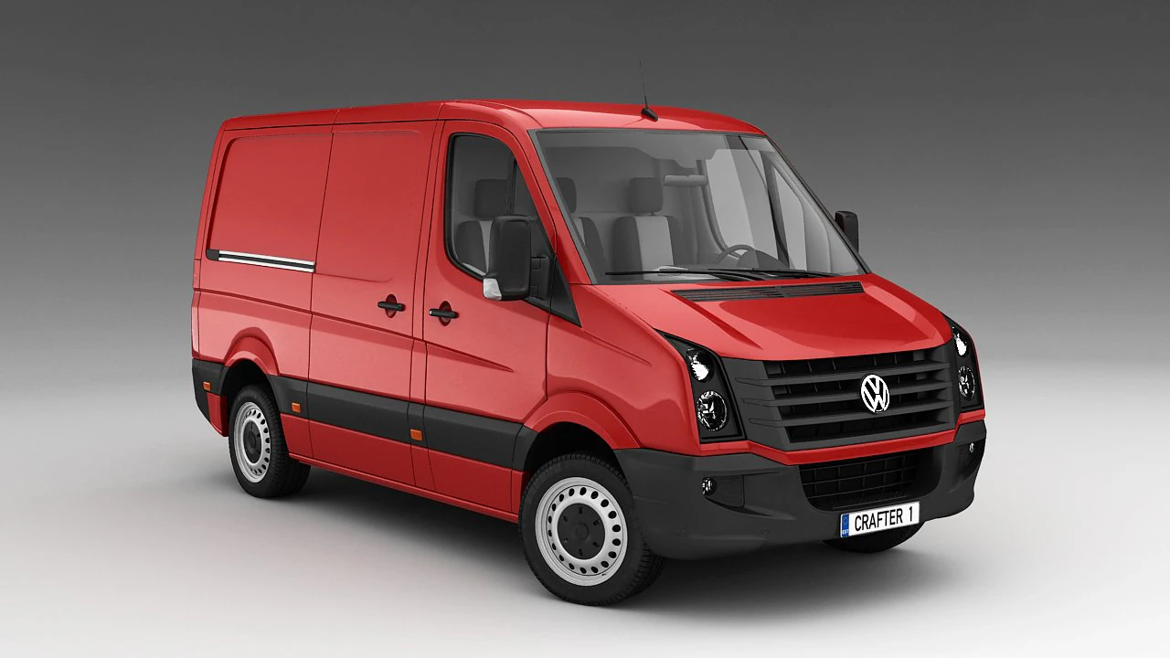 volkswagen crafter 2013 3D Model .c4d .max .obj .3ds .fbx .stl .blend 