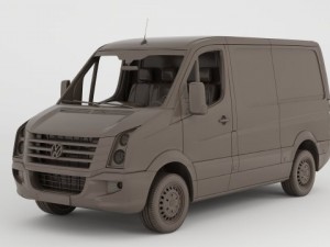 volkswagen crafter 2013 3D Model