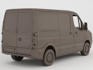 volkswagen crafter 2013 3D Model