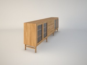 norrgavel modul med ben 3D Model