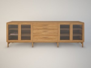 norrgavel modul med ben 3D Model