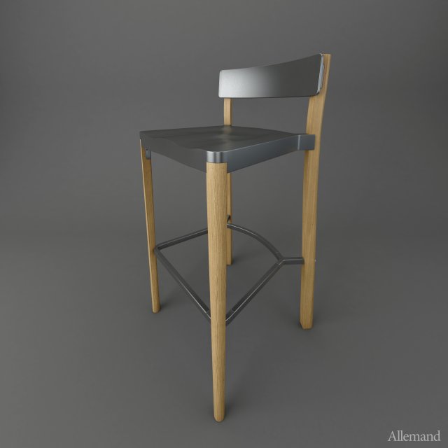 emeco lancasterbarstool Model 3D .c4d .max .obj .3ds .fbx .stl .blend 