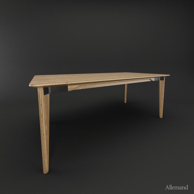 emeco lancaster dining table 3D Модель .c4d .max .obj .3ds .fbx .stl .blend 