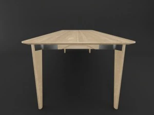 emeco lancaster dining table 3D Model