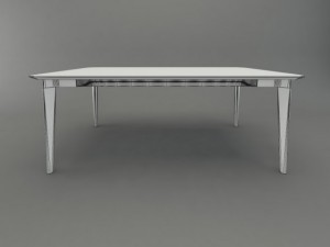 emeco lancaster dining table 3D Модель