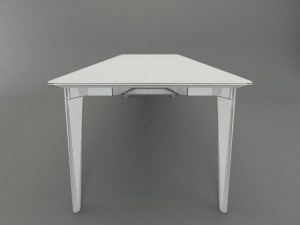 emeco lancaster dining table 3D Модель