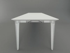 emeco lancaster dining table 3D Model