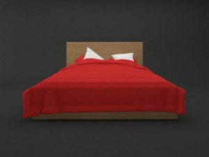 bed malm ikea 3D-Modell