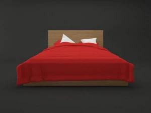 bed malm ikea 3D Model