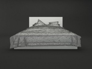 bed malm ikea 3D-Modell