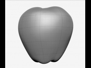 apple high resolution 3D-Modell