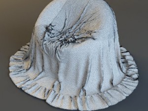 chair with a cape 3D Модель