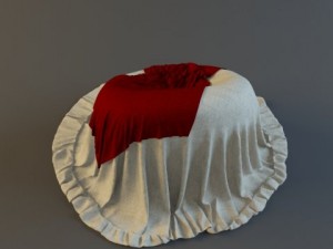 chair with a cape 3D Модель