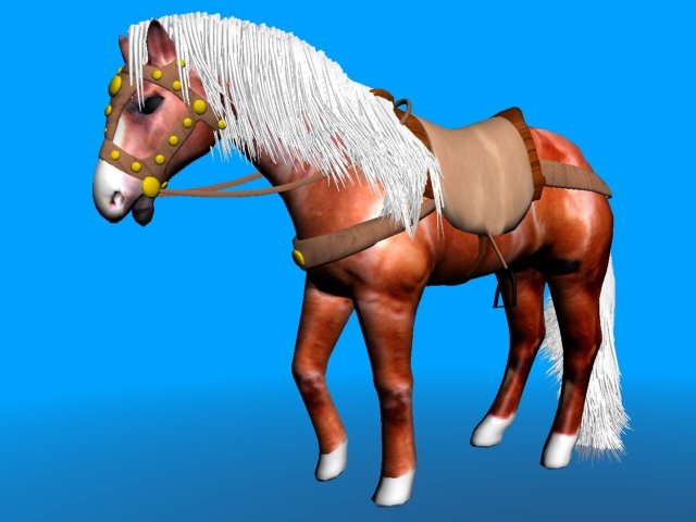 horse Modèle 3D .c4d .max .obj .3ds .fbx .stl .blend