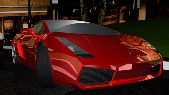lambourghini 3D Model .c4d .max .obj .3ds .fbx .stl .blend 