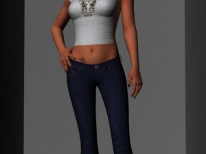 girlonpose 3D Model