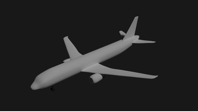 a320 airplane 3D Model .c4d .max .obj .3ds .fbx .stl .blend 