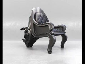 sedia rinoceronte Modello 3D