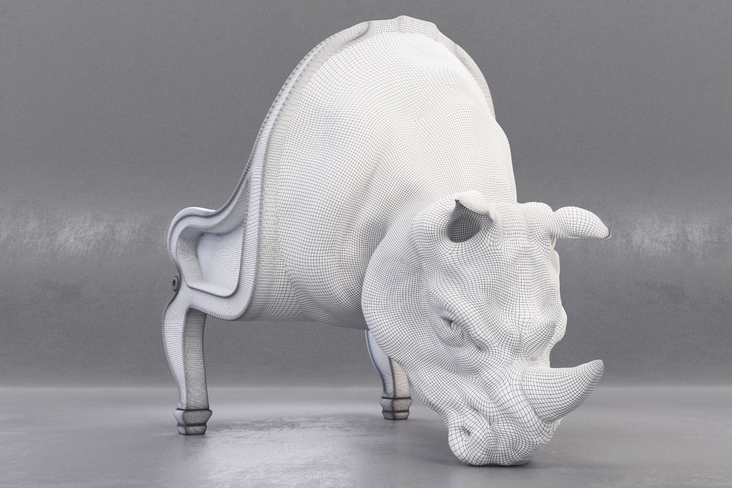 Rhino chair 3D Model in Chair 3DExport