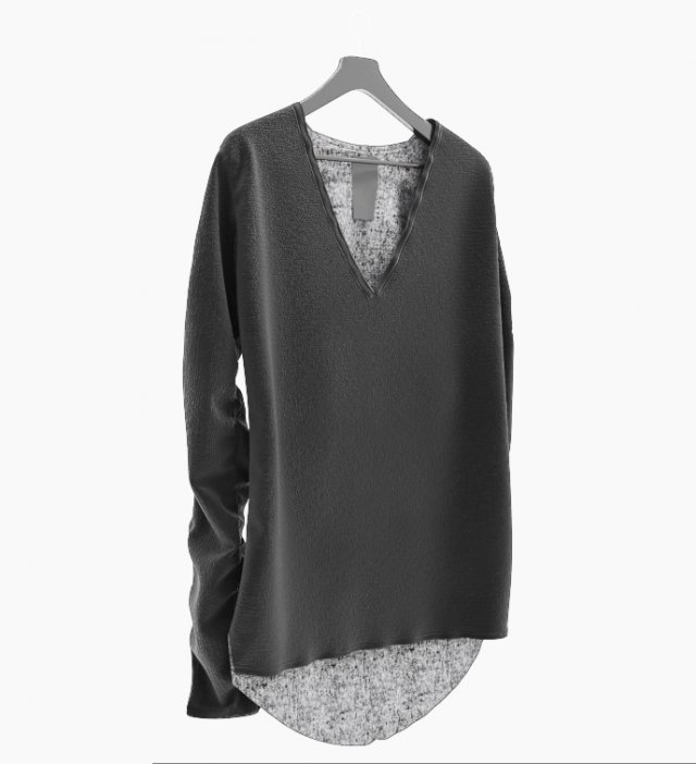 sweater Model 3D .c4d .max .obj .3ds .fbx .stl .blend 