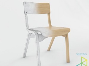 school chair 3D Модель