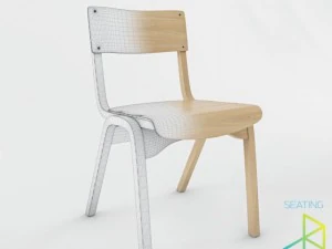 cadeira escolar Modelo 3D