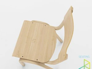 krzesło szkolne Model 3D