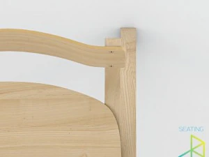 krzesło szkolne Model 3D