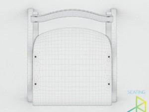 school chair 3Dモデル
