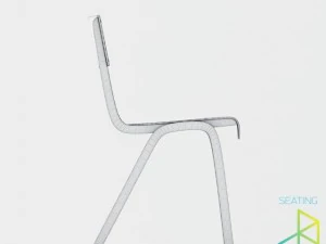 krzesło szkolne Model 3D