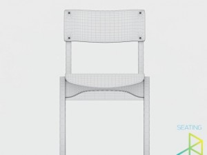 school chair 3Dモデル