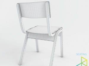 school chair 3Dモデル