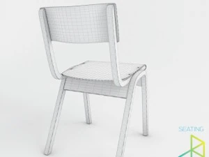 krzesło szkolne Model 3D