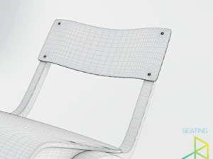 krzesło szkolne Model 3D