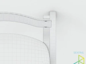 krzesło szkolne Model 3D