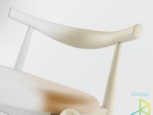 cadeira de cotovelo carl hansenson ch20 Modelo 3D