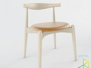 carl hansenson ch20 elbow chair 3D 모델
