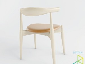 carl hansenson ch20 elbow chair 3D 모델