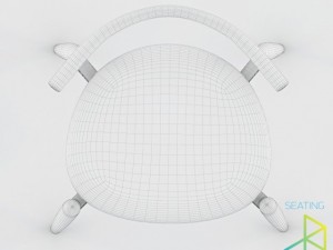 carl hansenson ch20 elbow chair 3D 모델