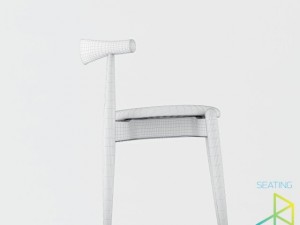 carl hansenson ch20 elbow chair 3D 모델
