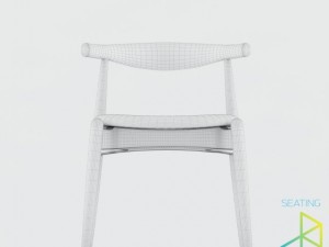 carl hansenson ch20 elbow chair 3D 모델