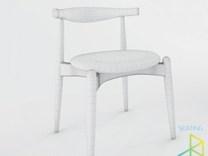 carl hansenson ch20 elbow chair 3D 모델