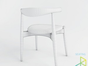 carl hansenson ch20 elbow chair 3D 모델
