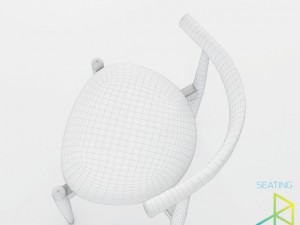carl hansenson ch20 elbow chair 3D 모델