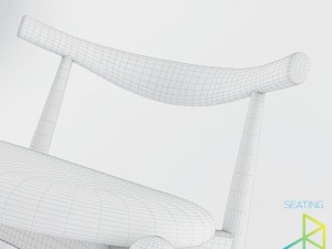 carl hansenson ch20 elbow chair 3D 모델