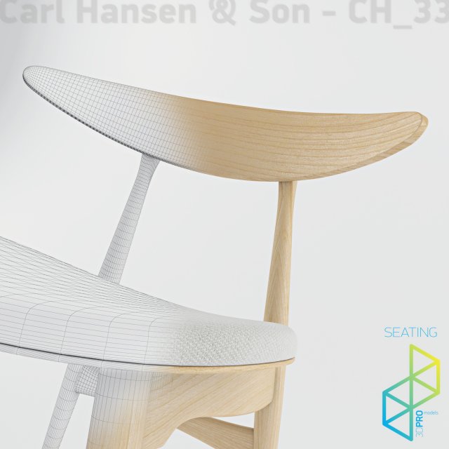 carl hansenson ch33 3D Модель .c4d .max .obj .3ds .fbx .stl .blend