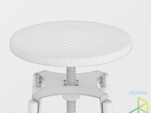 vitone bar stool 3D Model