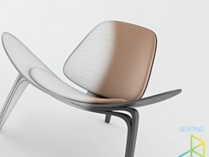 carl hansenson ch07 shell chair 3D Модель