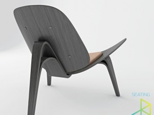 carl hansenson ch07 shell chair 3D Model