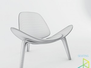 carl hansenson ch07 shell chair 3D Model